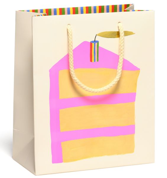 [RC-W-WBL-EMY2877] Gift Bag Large-Piece Of Cake