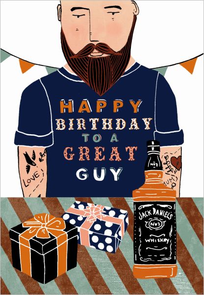 [RD-C-BD030] Card-Great Guy Birthday