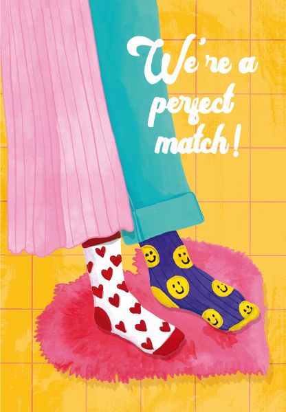 [RD-C-LV080] Card-Love Socks