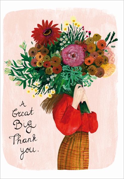 [RD-C-TY034] Card-Big Thank You Flowers