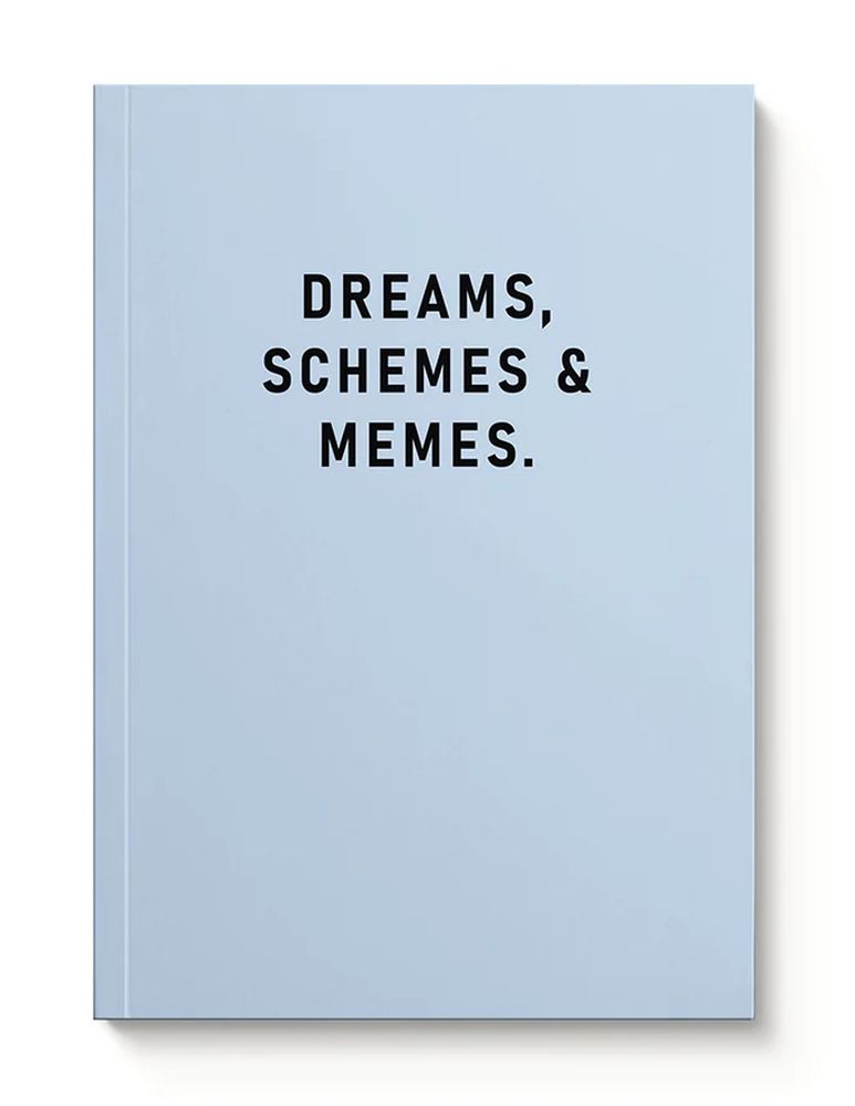 [OD-SN-OD-3-A5-510422] A5 Smooth Soft Cover Notebook-Dreams, Schemes & Memes 