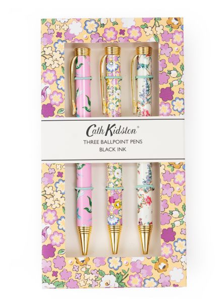 [CK-SP-PS0017-GB] Cath Kidston Luxury 3 Pen Box Set