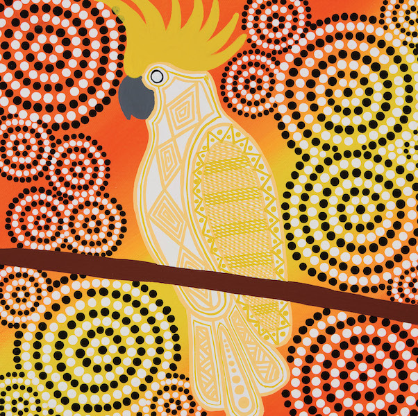 [AB-C-BI002] Card-Yellow Cockatoo