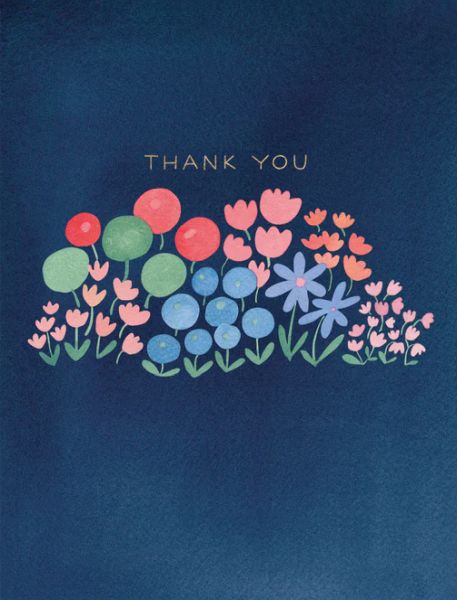 [EF-C-TY0422] Foil Card-Flower Patch Thank You