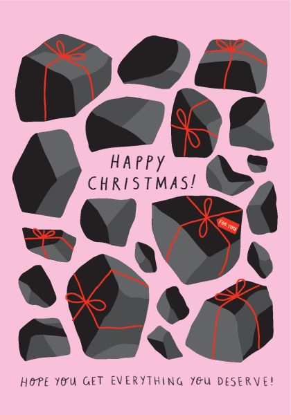 [BB-XC-0690] Card-Coal Christmas 