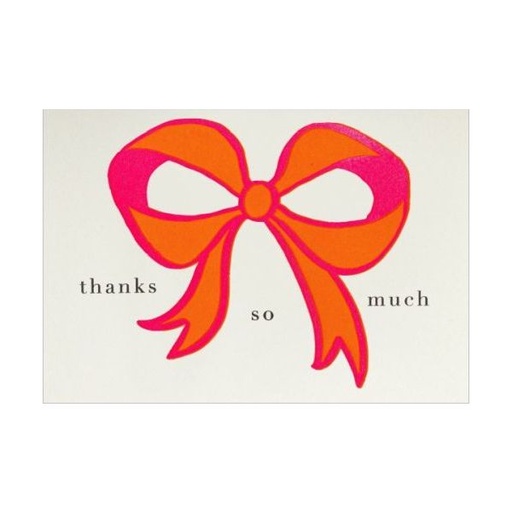 [AV-MC-AP380] Mini Card-Bow Thank You