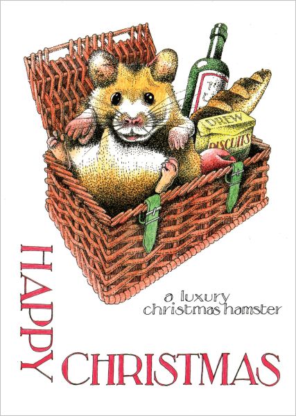 [SI-XC-003] Card-Christmas Hamster