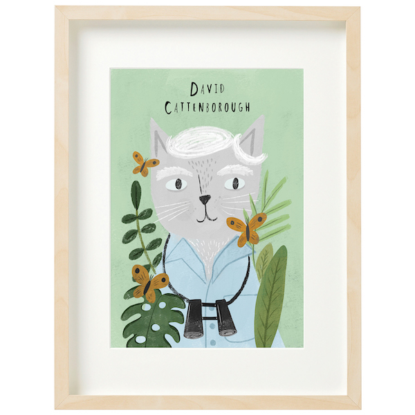 [NG-LW-063] Art Print-David Cattenborough