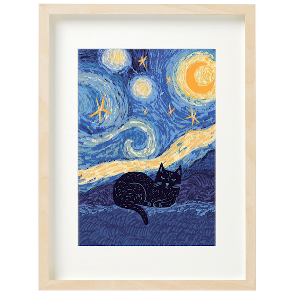[NG-LW-068] Art Print-Vincat Starry Night