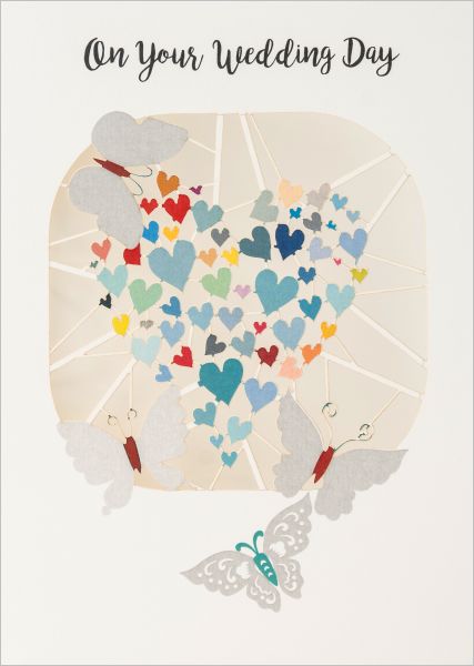[FO-C-PP016] Laser Cut Card-On Your Wedding Day