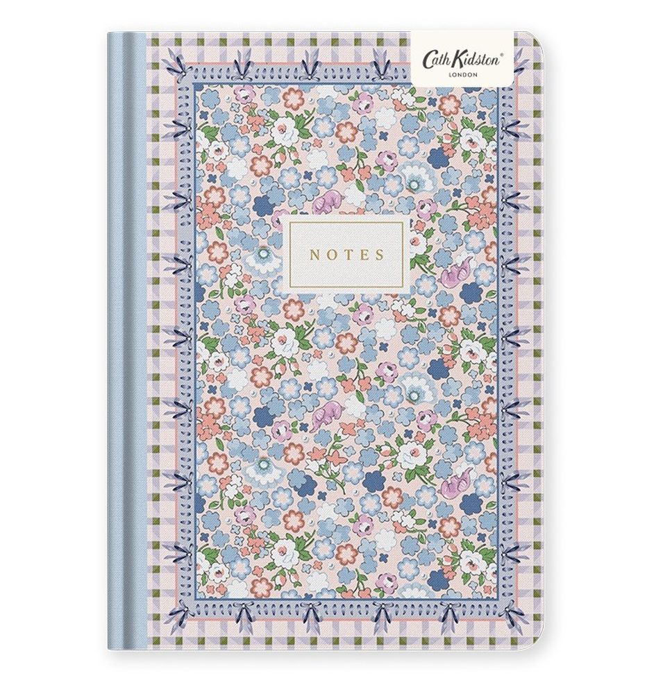 [CK-SN-1-A5-13212] Cath Kidston A5 Premium Hard Cover Notebook-Cream Dreamy Ditsy Check