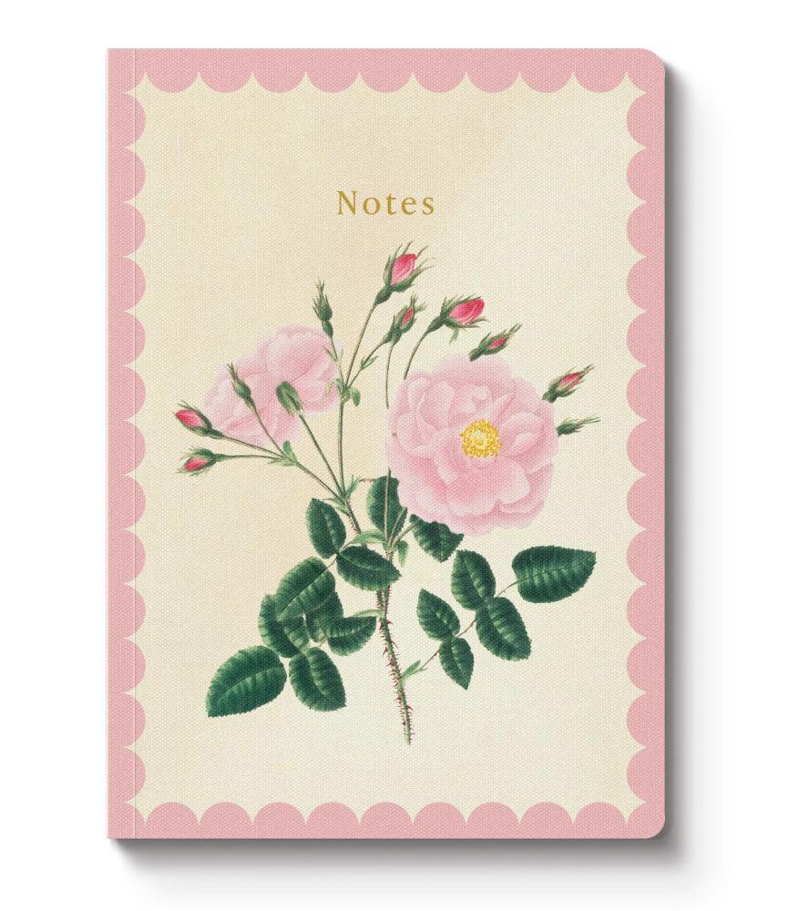 [OD-SN-KA-3-A5-12903] Kaleido A5 Textured Soft Cover Notebook-Rose Damascena