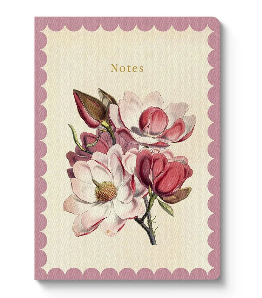 [OD-SN-KA-3-A5-12905] Kaleido A5 Textured Soft Cover Notebook-Magnolia