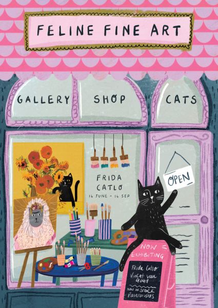 [NG-CC-007] Card-Feline Fine Art Shop