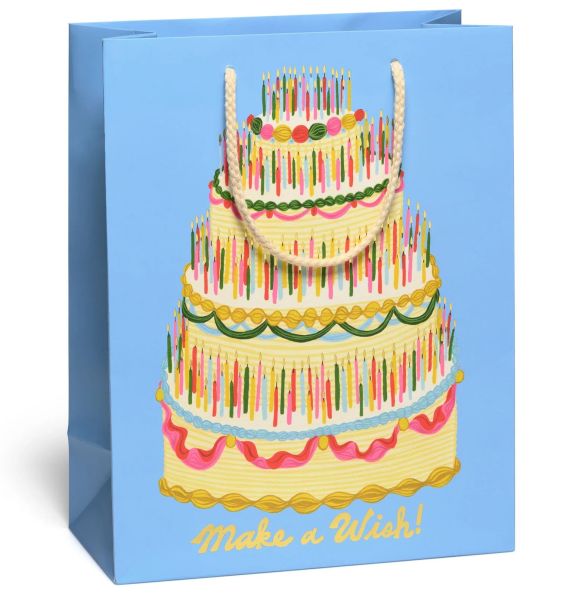 [RC-W-WBL-PER3000] Gift Bag Large-Make A Wish