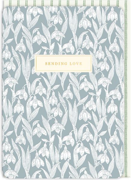 [LA-C-12999] Laura Ashley Foil Card-Snowdrop