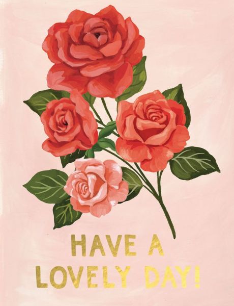[OC-C-490115] Foil Card-Lovely Day Rose