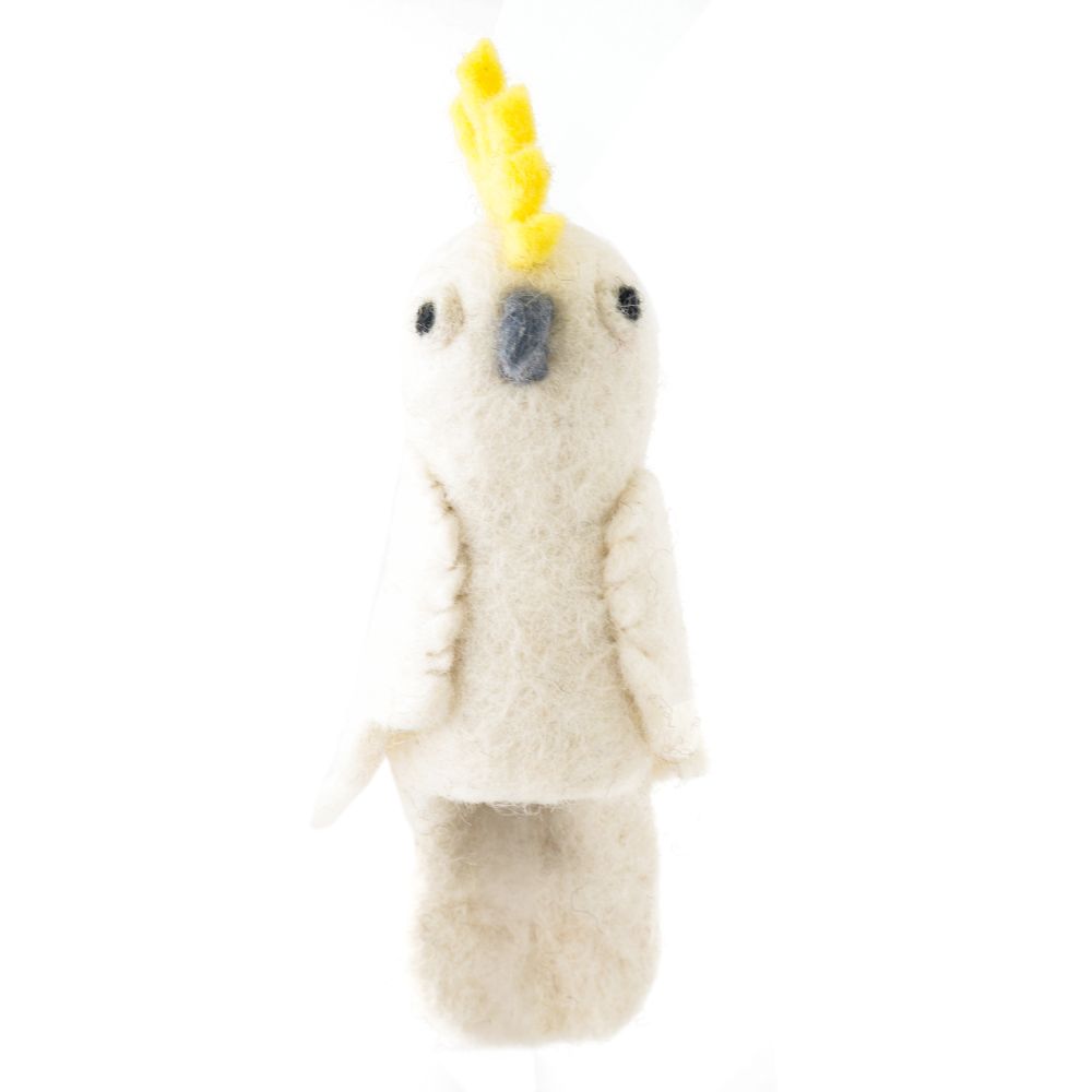 [GI-FP-BA003] Finger Puppet-Felt Cockatoo