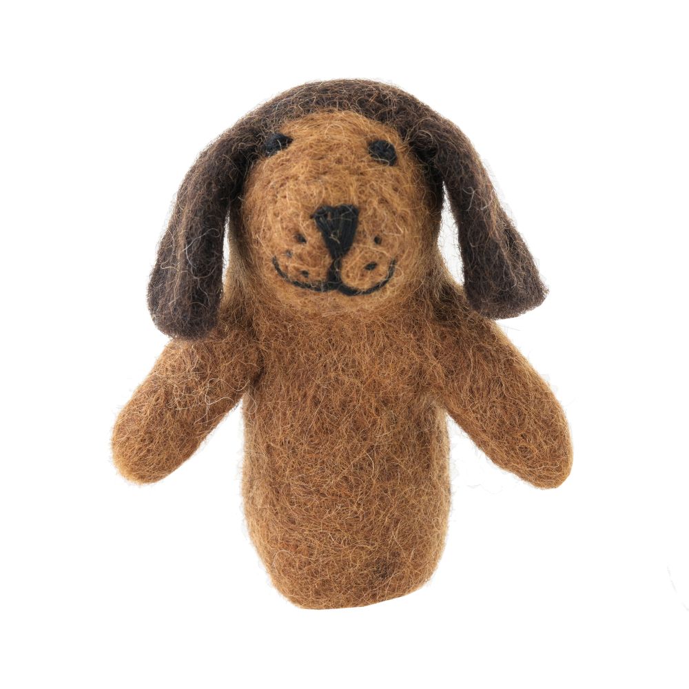 [GI-FP-AP004] Finger Puppet-Felt Dog Dachshund