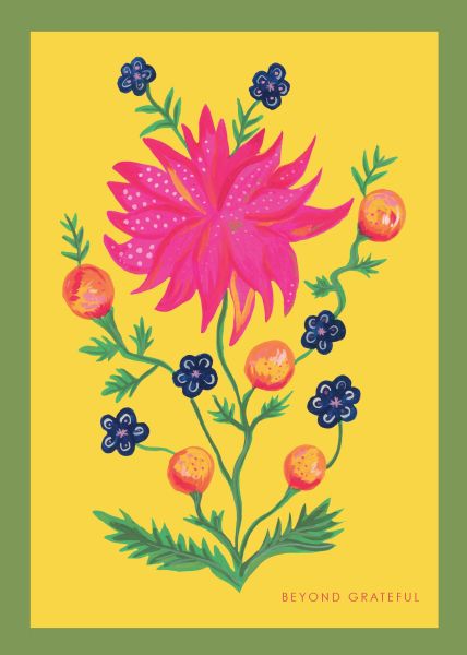 [HC-C-424] Card-Flower Burst 3