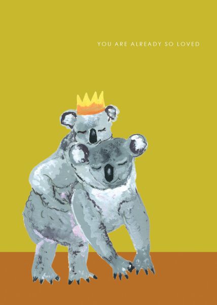 [HC-C-450] Card-Koala New Baby
