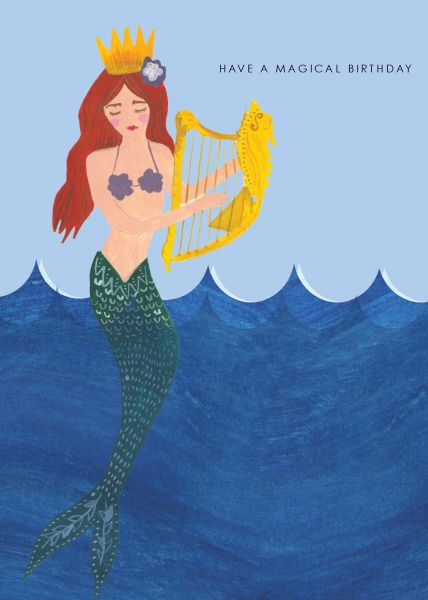 [HC-C-497] Card-Mermaid Birthday