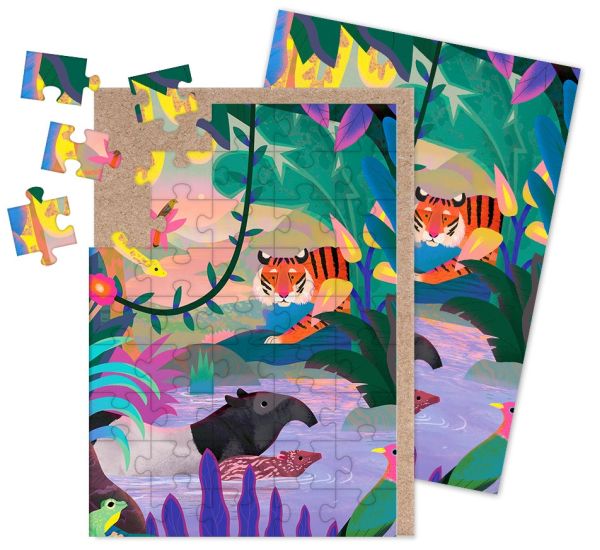 [OD-CJS-NDL12939] Jigsaw Card-45pc-Sumatran Jungle