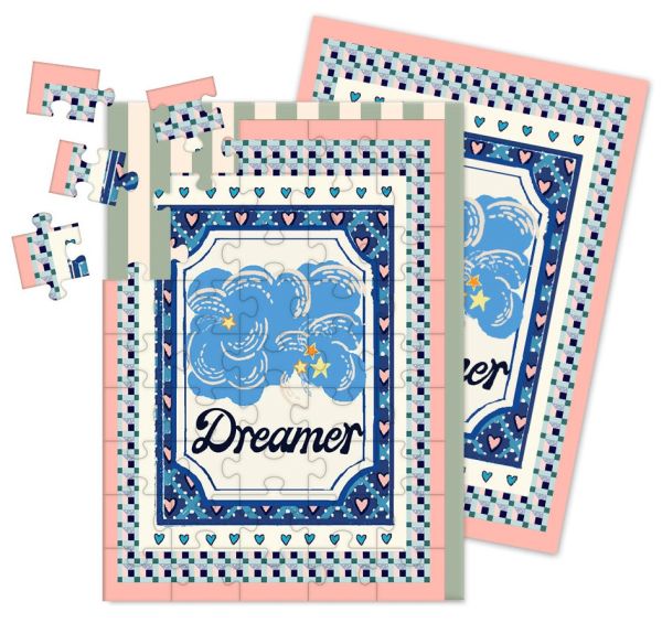 [CK-CJS-12957] Cath Kidston Jigsaw Card-45pc-Matchbox Collection