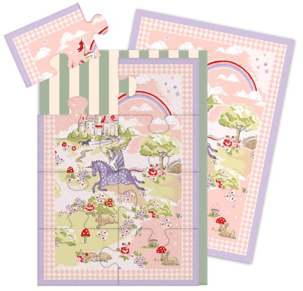 [CK-CJS-12959] Cath Kidston Jigsaw Card-8pc-Unicorn World