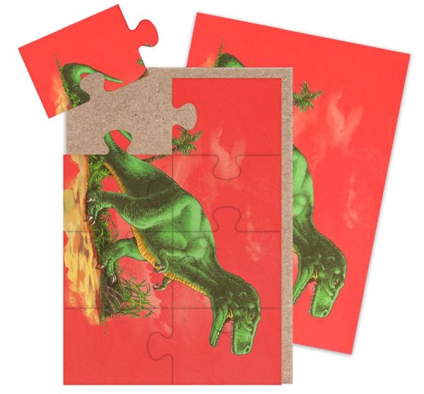 [OD-CJS-NHM12964] Jigsaw Card-8pc-T-Rex