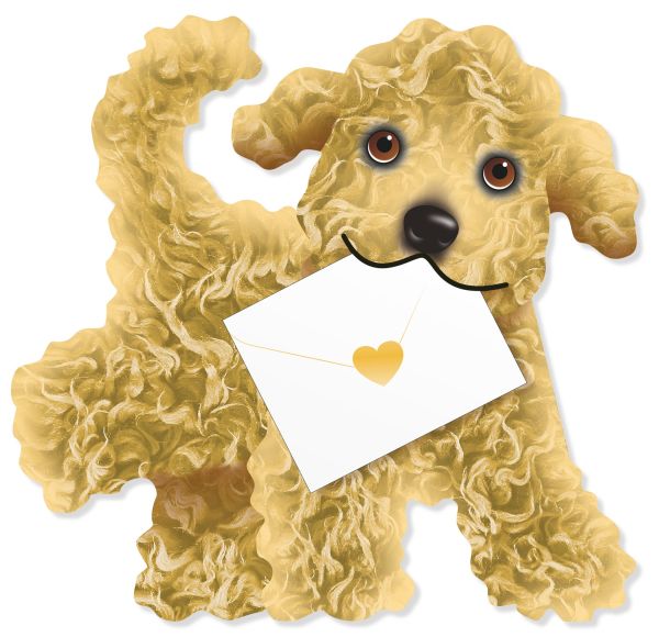 [SD-DG78690] 3D Card-Dog Curly