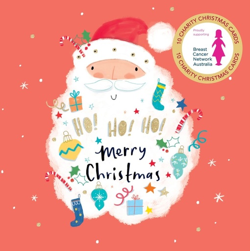 [VE-XCP26014] Christmas Card Wallet-BCNA-Ho Ho Ho Santa