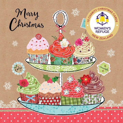 [VE-XCPNZ26024] Christmas Card Wallet-Women's Refuge-Festive Treats