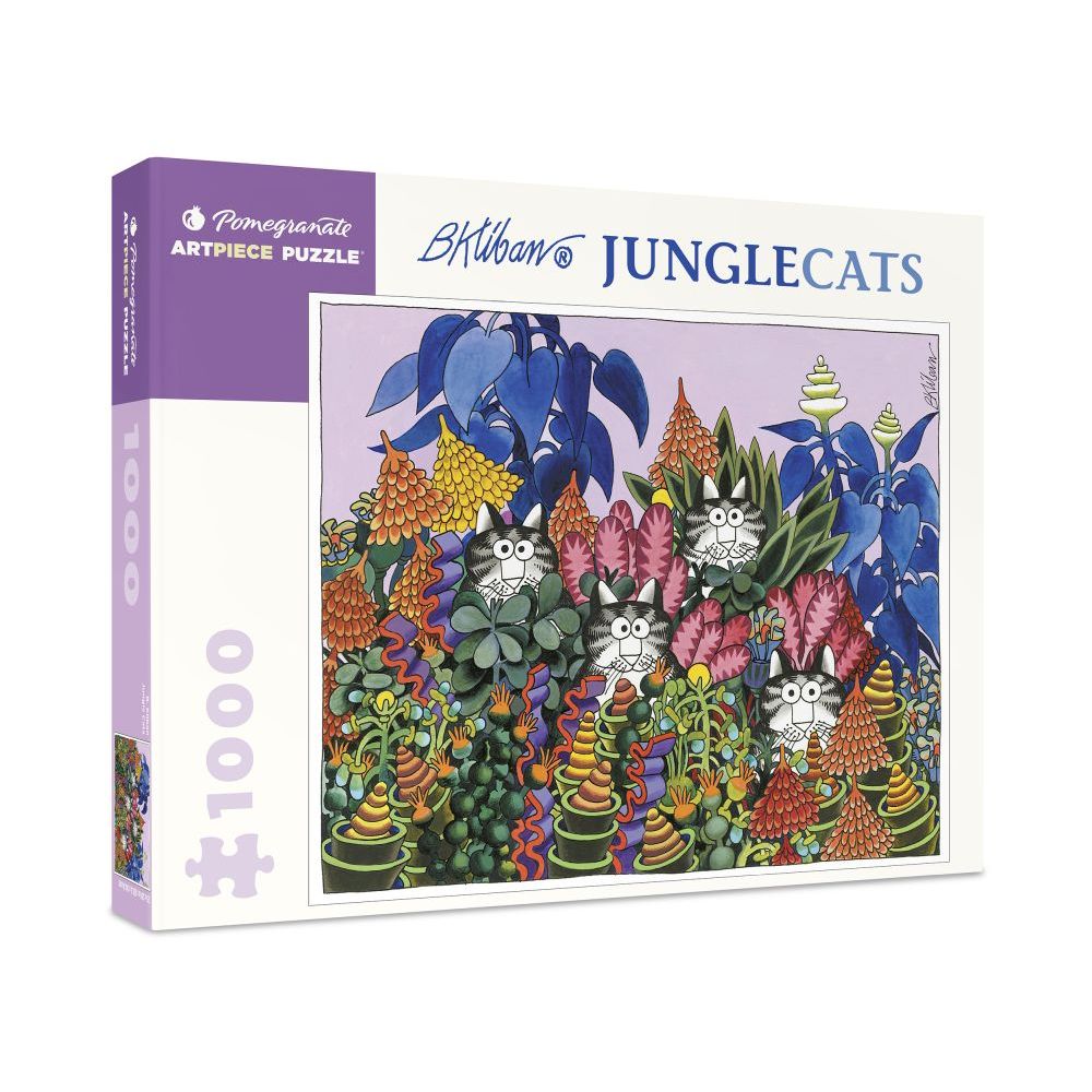 [PO-JP-2-AA1126] 1000-Piece Jigsaw Puzzle-Kliban-Jungle Cats