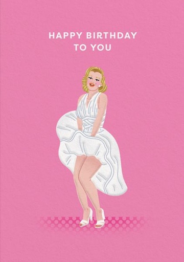 [OD-C-OD13344] Embossed Card-Marylin Monroe