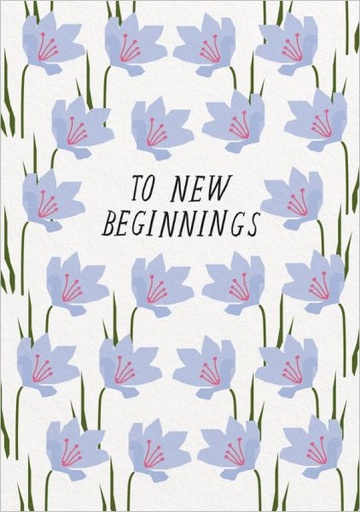 [OD-C-HAR09836] Card-To New Beginnings