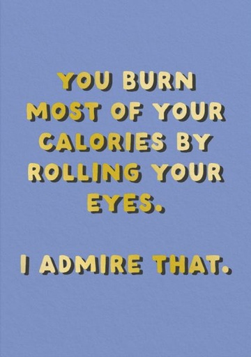 [OD-C-ODT11264] Foil Card-Rolling Your Eyes