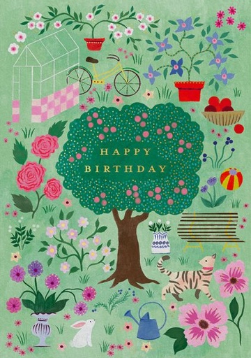 [OD-C-CM13314] Foil Card-Cottage Garden