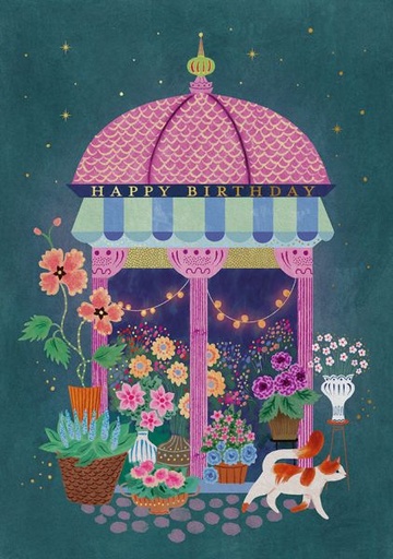 [OD-C-CM13316] Foil Card-Flower Market