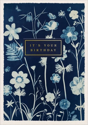 [OD-C-JWB13437] Foil Card-It's Your Birthday Anenomes