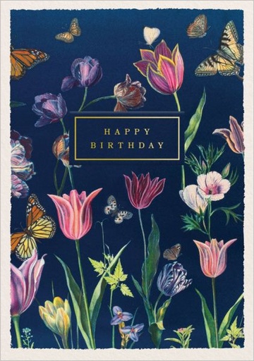 [OD-C-JWB13442] Foil Card-Birthday Tulips
