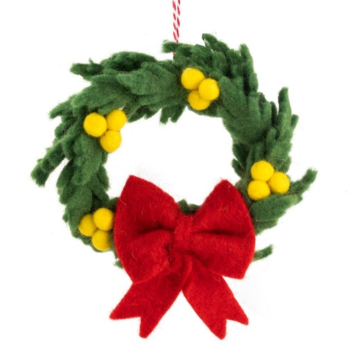 [GI-XD-DFL002] Charity Decoration-Felt-Charity Wreath wattle