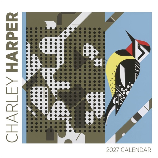 [E-PO-D27-CAL27138] Pomegranate 30x30 Cal-Charley Harper 
