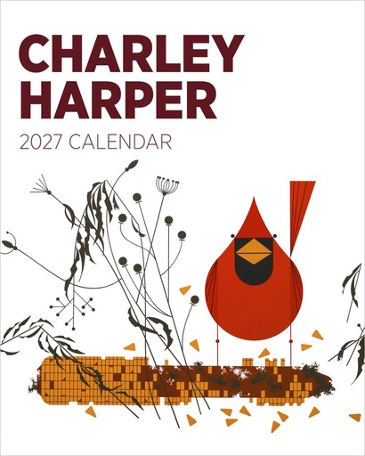 [F-PO-D27-CAL27305] Pomegranate 15x19 Cal-Charley Harper 