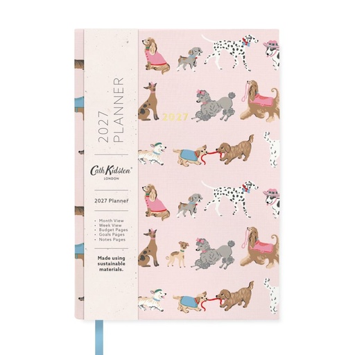 [I-ACK-D27-A5-13630] Cath Kidston A5 Soft Cover Diary-Dogs