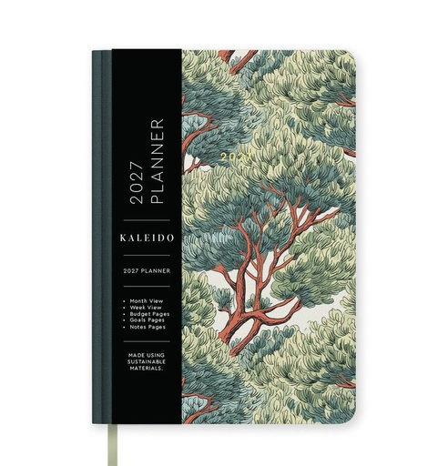 [I-AOD-D27-A5-K-13656] Kaleido A5 Hard Cover Diary-In the Canopy