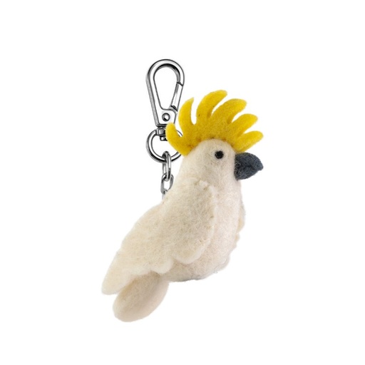 [GI-KC-BA003] Key Chain-Felt Cockatoo